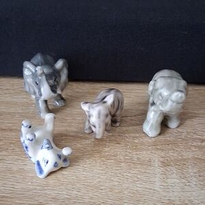 Miniature Ceramic Elephants